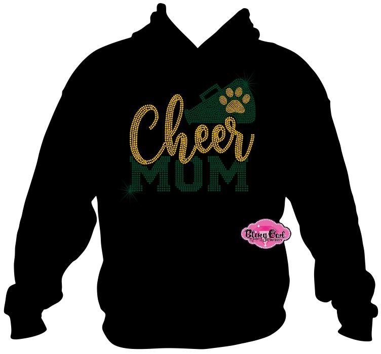 Cheer Mom Megaphone 3 Sweatshirt Adult Unisex