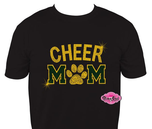 Cheer Mom Paw 2 Short Sleeve Adult Unisex Short Sleeve