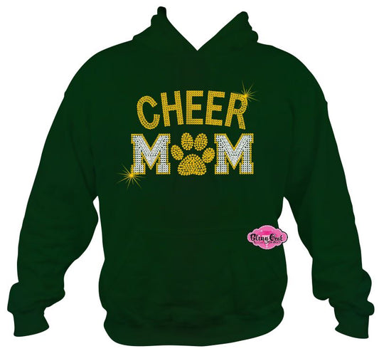 Cheer Mom Paw 2 Sweatshirt Hoodie Adult Unisex