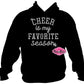 cheer_is my favorite season mom_bow shirt rhinestones sparkle bling cheerleading