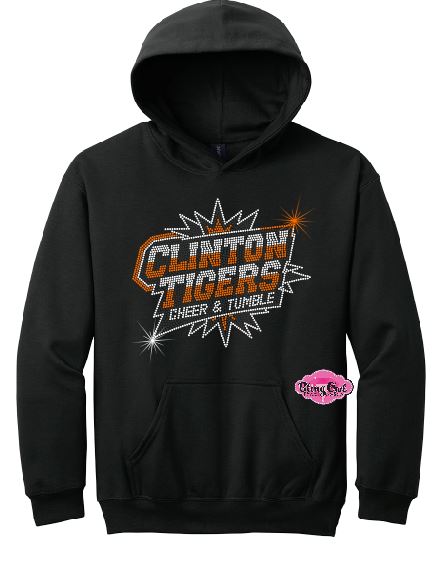 Clinton Tigers Cheer & Tumble Main Logo Youth Sweatshirt