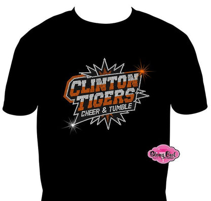 Clinton Tigers Main Logo Unisex Short Sleeve Tshirt