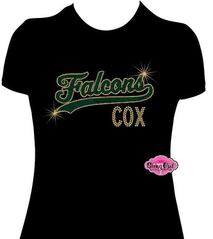 Falcons Cox Swoosh Womens Fitted Tshirt