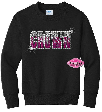 Crown Ombre Youth Unisex Crewneck