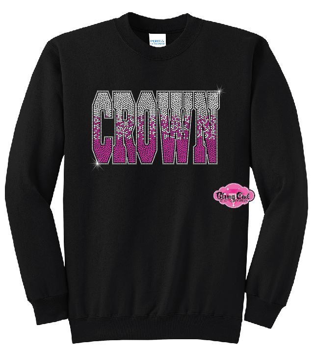 Crown Ombre Adult Unisex Crewneck