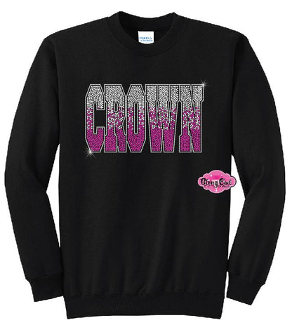 Crown Ombre Adult Unisex Crewneck