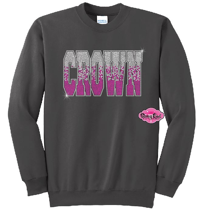 Crown Ombre Adult Unisex Crewneck