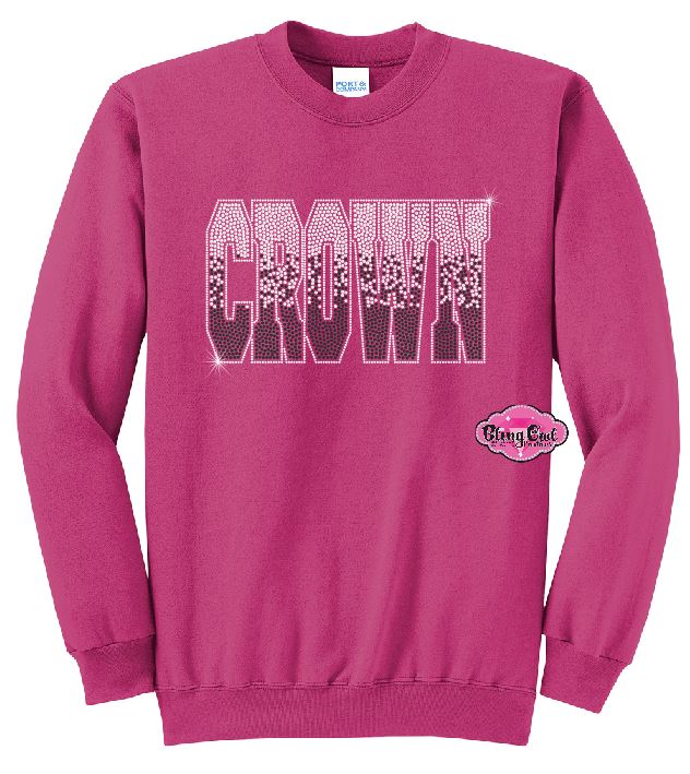 Crown Ombre Adult Unisex Crewneck
