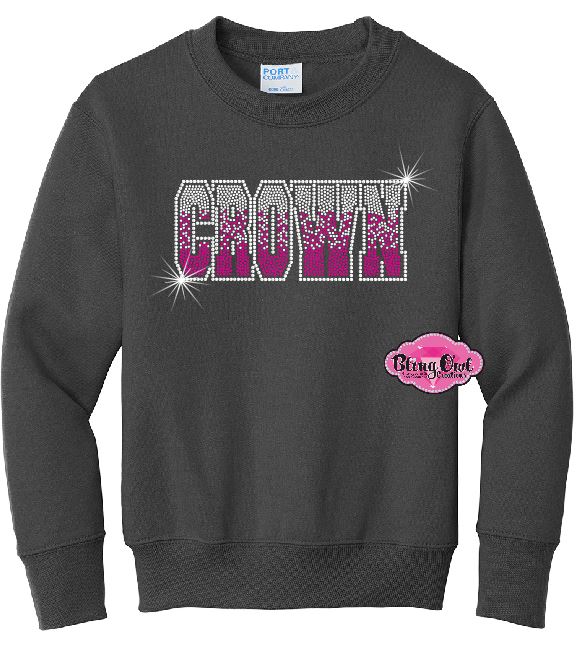 Crown Ombre Youth Unisex Crewneck