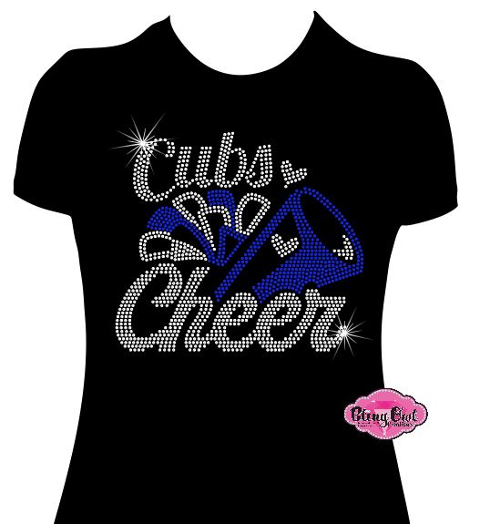 Cubs Cheer Womens Fitted Short Sleeve