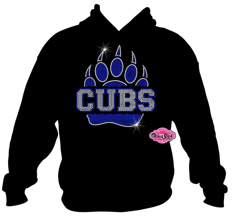 Cubs Paw Large Unisex Sweatshirt