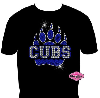 Cubs Paw Large Unisex Short Sleeve