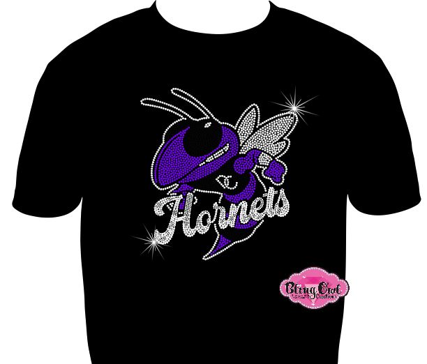 Hornets Large with Mascot Short Sleeve Unisex