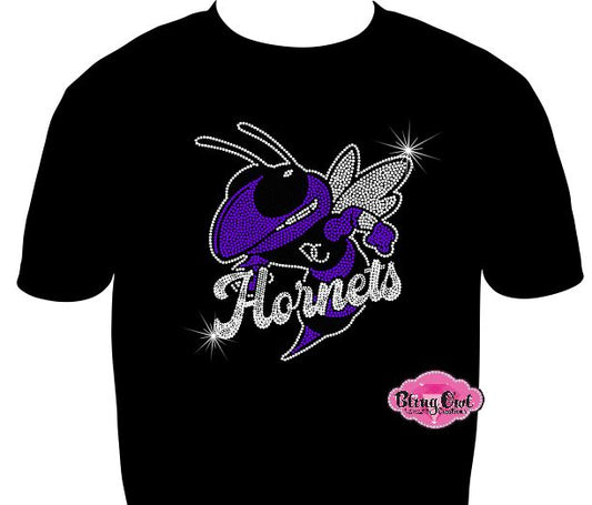 Hornets Large with Mascot Short Sleeve Unisex