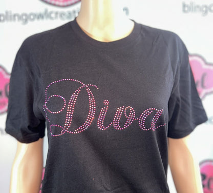 Diva Script Unisex Tshirt (Sample)
