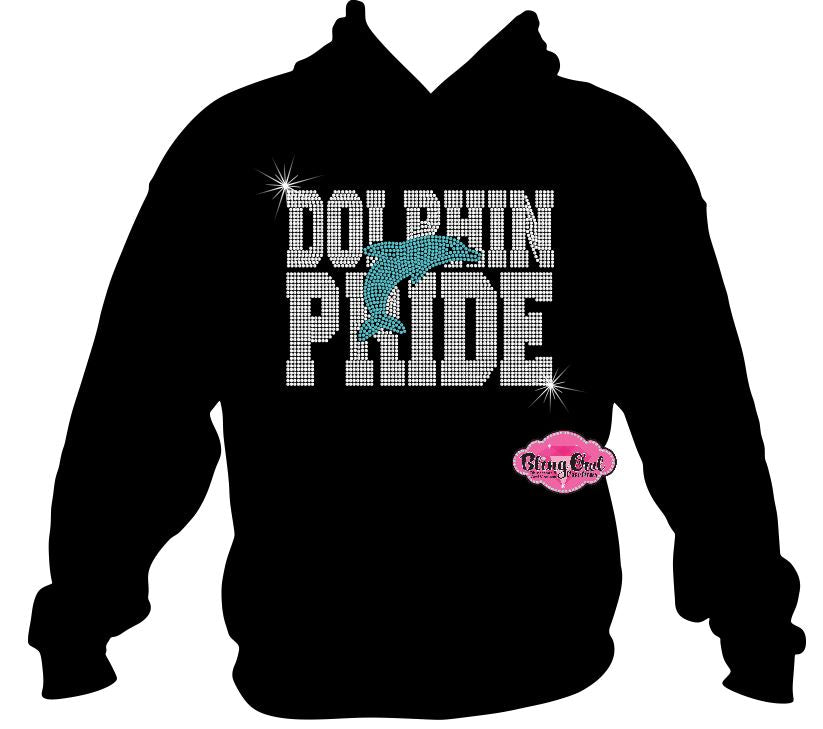 dolphin_pride team_wear school_spirit_wear rhinestones sparkle bling