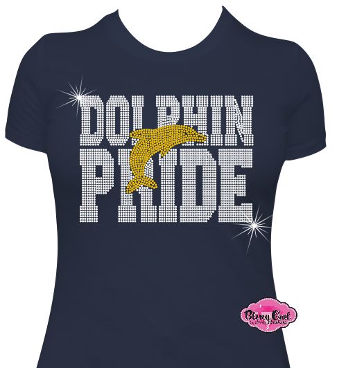 Ocean Lakes Dolphin Pride Womens Fitted Tshirt