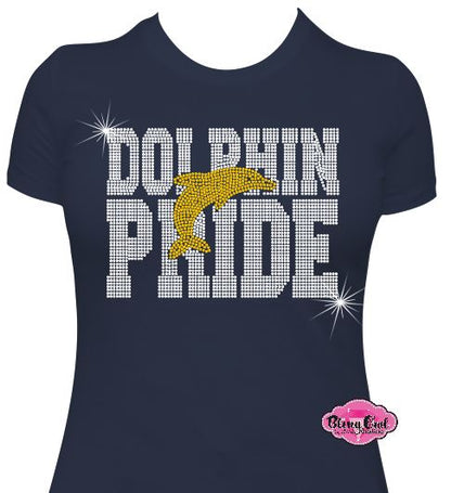Ocean Lakes Dolphin Pride Womens Fitted Tshirt