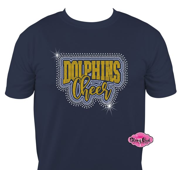 Ocean Lakes Dolphins Cheer Scatter Unisex Tshirt