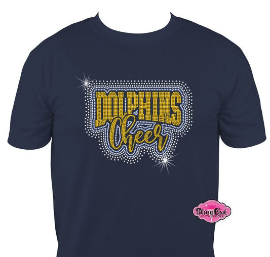 Ocean Lakes Dolphins Cheer Scatter Unisex Tshirt