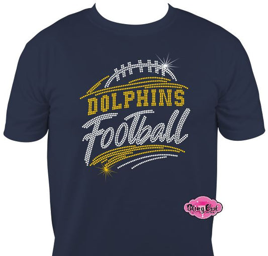 Ocean Lakes Dolphins Football Unisex Tshirt