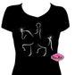 Dressage Horse Outline