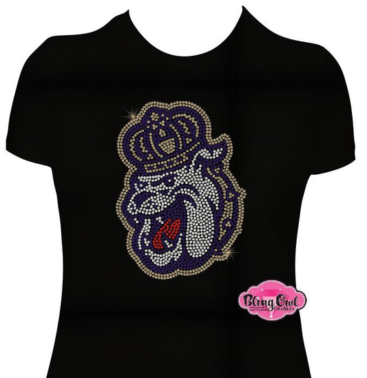 JMU Duke Dog Face Scoop Neck Fitted