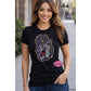 JMU Duke Dog Face Scoop Neck Fitted