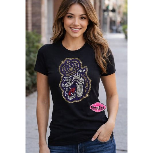 JMU Duke Dog Face Scoop Neck Fitted