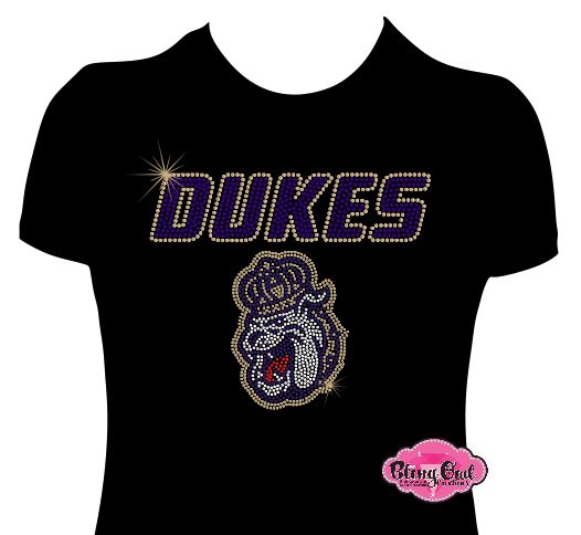 JMU Dukes with Dog Face small Scoop Neck Fitted