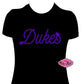 JMU Dukes Script Scoop Neck Fitted