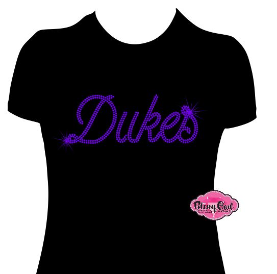 JMU Dukes Script Scoop Neck Fitted