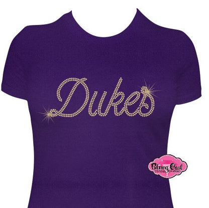 JMU Dukes Script Scoop Neck Fitted