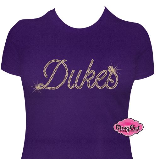 JMU Dukes Script Scoop Neck Fitted
