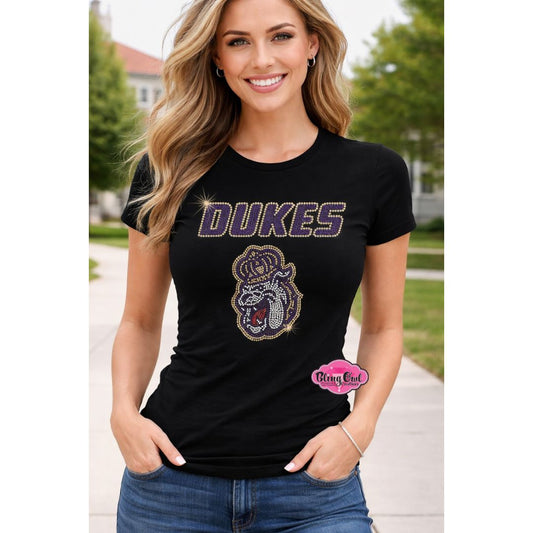 JMU Dukes with Dog Face small Scoop Neck Fitted