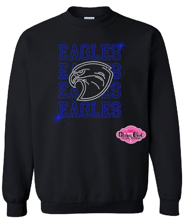 Eagles Stack Face Adult Unisex Crewneck