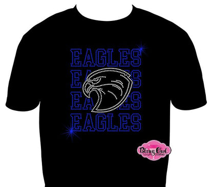 Eagles Stack Face Adult Unisex Scoop Neck