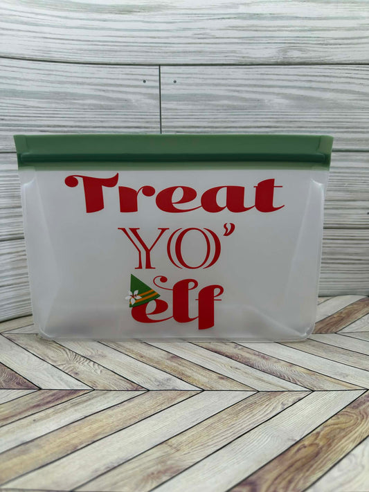 Treat Yo Elf Reusable Christmas Ziploc Bags
