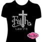 Faith  Luke 17:6 fitted shirt christian clothing tshirt faith based rhinestones sparkle bling