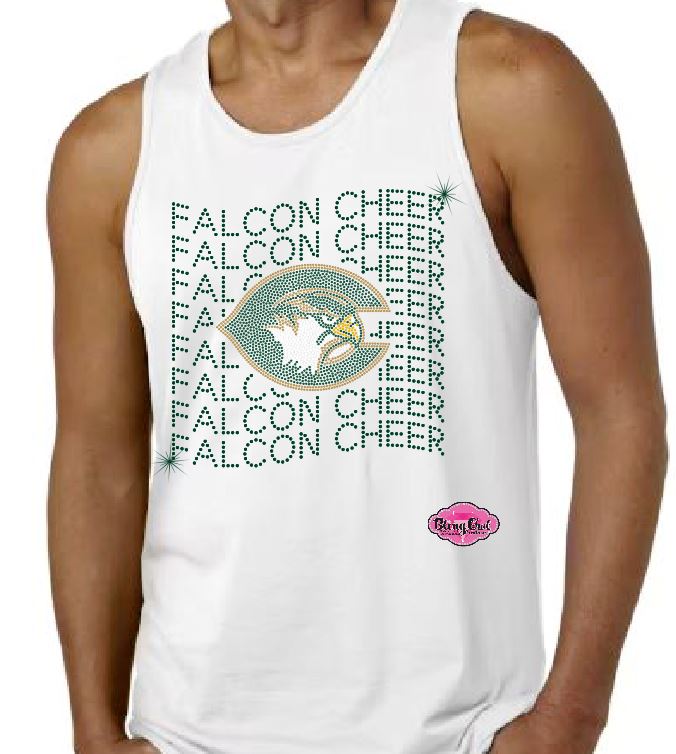 Cox Falcons Cheer Logo Unisex Tank Top