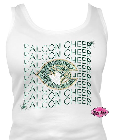 Cox Falcons Cheer Logo Womens Tank Top