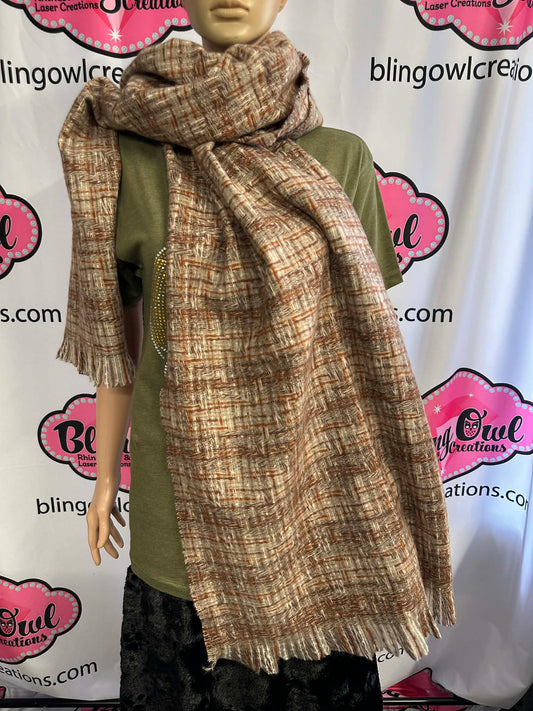 Fall Plaid Large Scarf