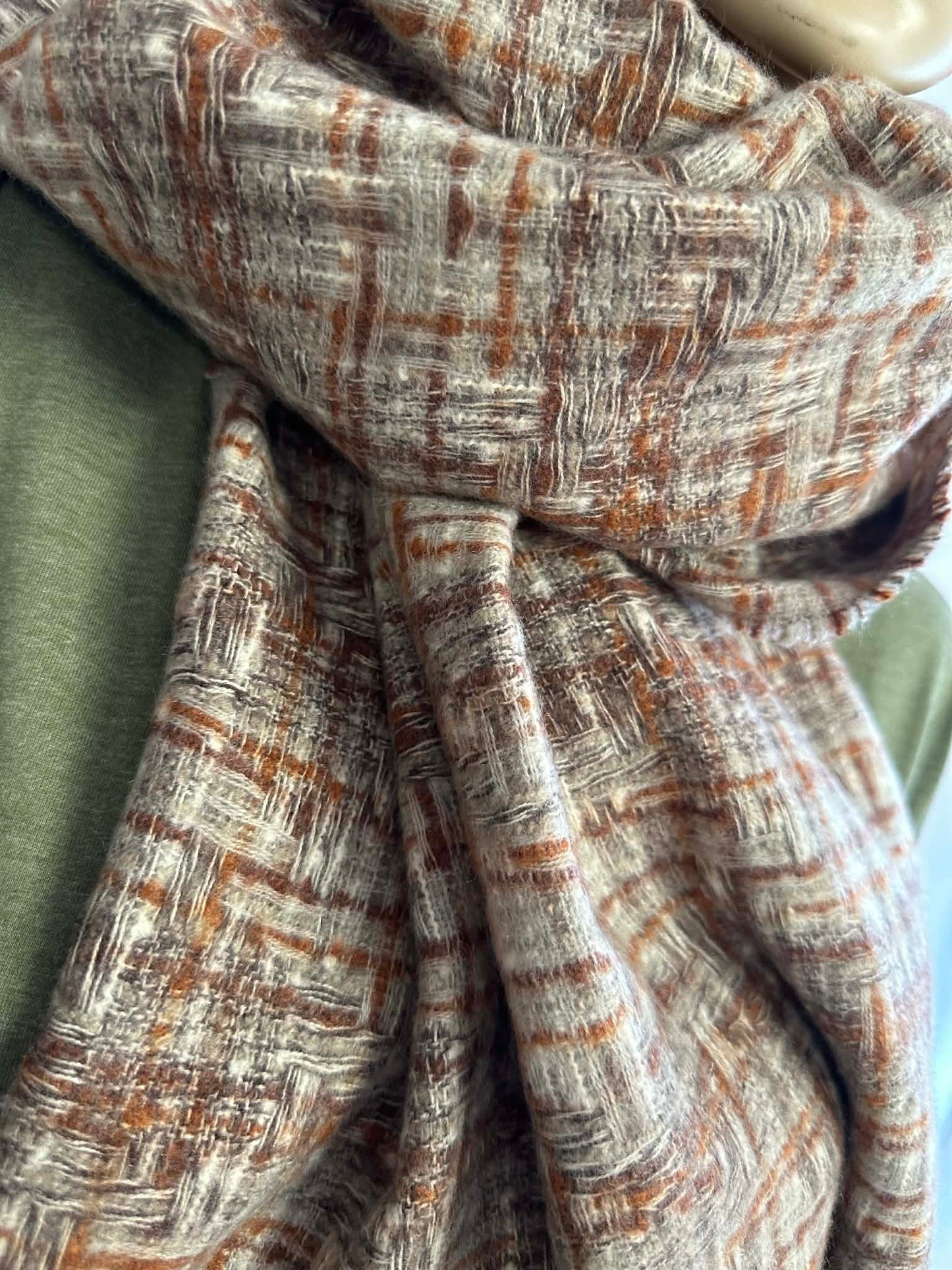 Fall Plaid Large Scarf