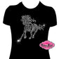 fancy horse country horse lover shirt bling rhinestones sparkle bling