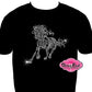 fancy horse country horse lover shirt bling rhinestones sparkle bling