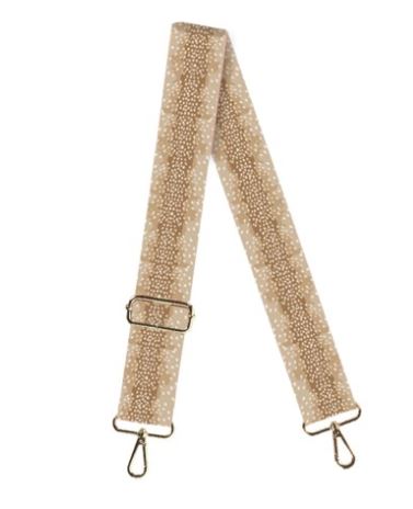 Tan Cream Large Tote Bag with special strap