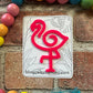 Flamingo Bookmark, book lovers, reading