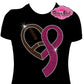 Football Cancer Ribbon (Rhinestone Design)