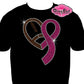 Football Cancer Ribbon (Rhinestone Design)