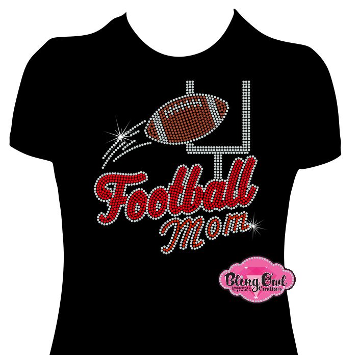 football_mom goalpost spirit_wear rhinestones sparkle bling